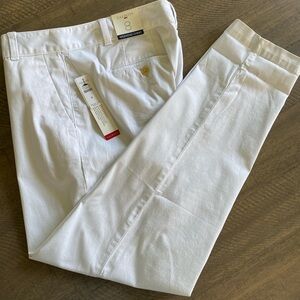 Talbots NWT super soft weekend chino pant  8 white 98% cotton comfortable fit